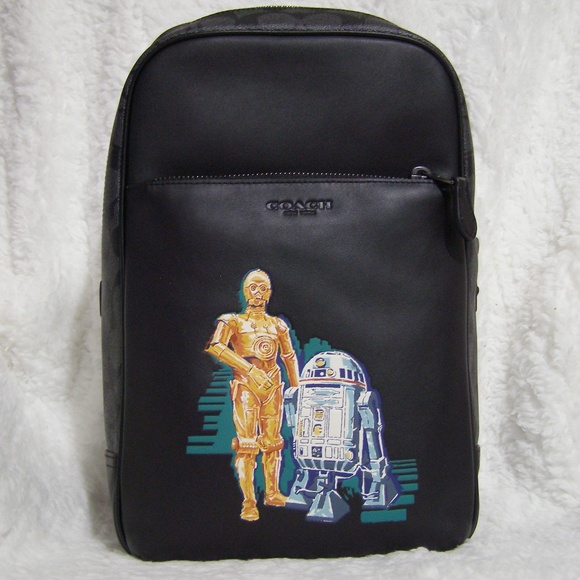Coach Star Wars C-3PO & R2-D2 Westway Backpack - Picture 1 of 6